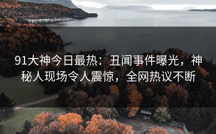 91大神今日最热：丑闻事件曝光，神秘人现场令人震惊，全网热议不断